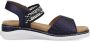 Rieker Stijlvolle Blauwe Leren Platte Sandalen Blauw Dames - Thumbnail 4