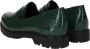 Rieker Groene Animal Print Loafer Instapper Green Dames - Thumbnail 11