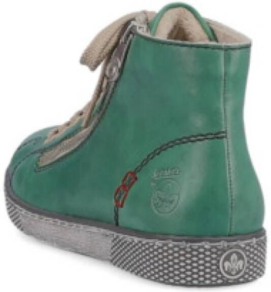Rieker Groene Casual Veterschoenen voor Dames