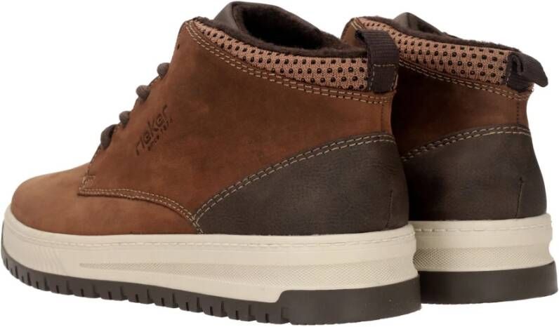 Rieker Heren Cognac Veterschoenen Brown Heren