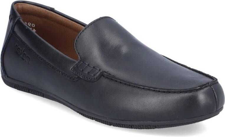 Rieker Klassieke Zwarte Gesloten Loafers Black Heren