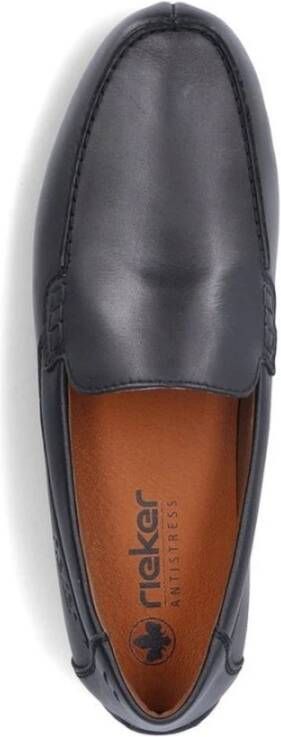 Rieker Klassieke Zwarte Gesloten Loafers Black Heren