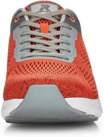 Rieker Kleurrijke Herensneakers met Memosoft Comfort Orange Heren