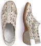 Rieker Lage Hak Glitter Open Teen Schoenen Beige Dames - Thumbnail 8