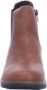 Rieker Chelsea-boots instappers enkellaars blokhak met verwar de textielvoering - Thumbnail 3