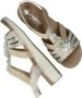 Rieker Metallic Gouden Bloemensandaal Multicolor Dames - Thumbnail 8