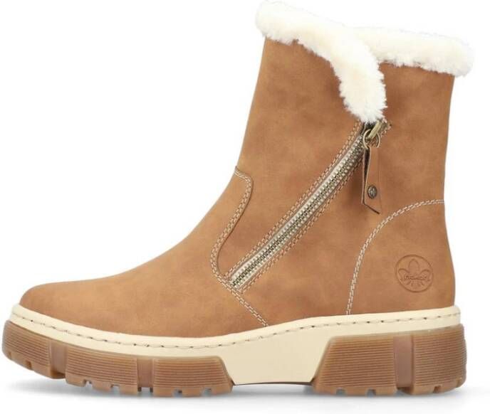 Rieker Mooie Dames Enkellaarzen Brown Dames