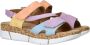 Rieker Pastel zomer sandaal met plateauzool Multicolor Dames - Thumbnail 10