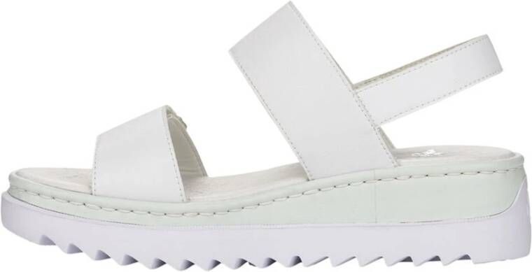 Rieker Weiss Casual Open Sandalen Wit Dames