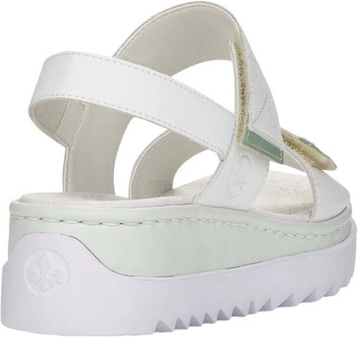 Rieker Weiss Casual Open Sandalen Wit Dames