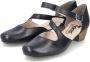 Rieker Zwarte Leren Platte Sandalen Zwart Dames - Thumbnail 5