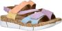 Rieker Pastel zomer sandaal met plateauzool Multicolor Dames - Thumbnail 3