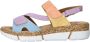 Rieker Pastel zomer sandaal met plateauzool Multicolor Dames - Thumbnail 5