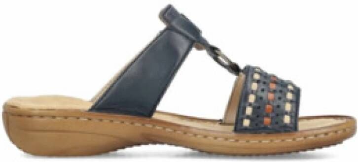 Rieker Sandalen met bandjes voor dames in effen kleur