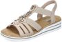 Rieker Sandalen zomerschoen sandaal sleehak met zomerse versiering - Thumbnail 8