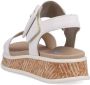 Rieker Witte leren sandaal met print White Dames - Thumbnail 46