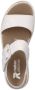 Rieker Witte leren sandaal met print White Dames - Thumbnail 47