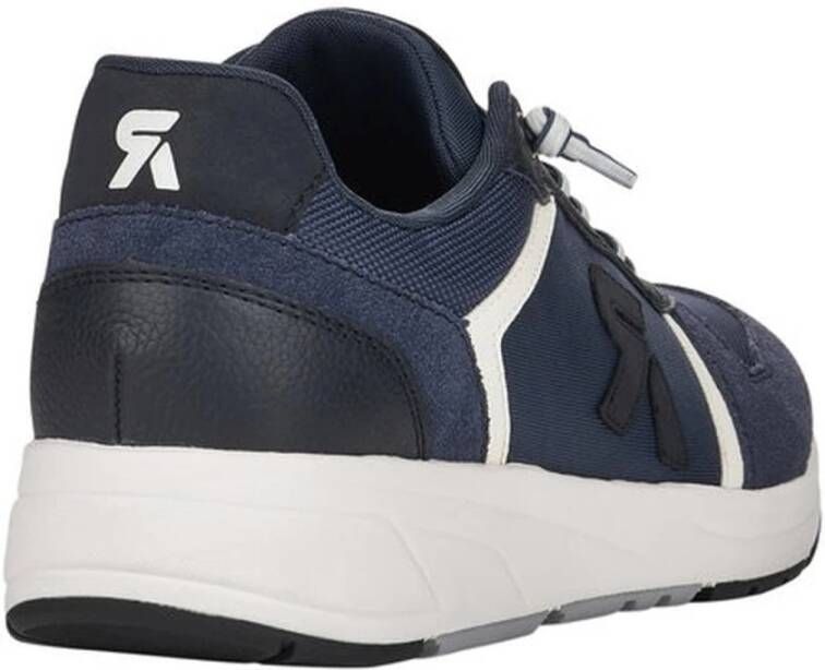 Rieker Blauwe Sneakers voor Heren Stijlvol en veelzijdig Blauw Heren