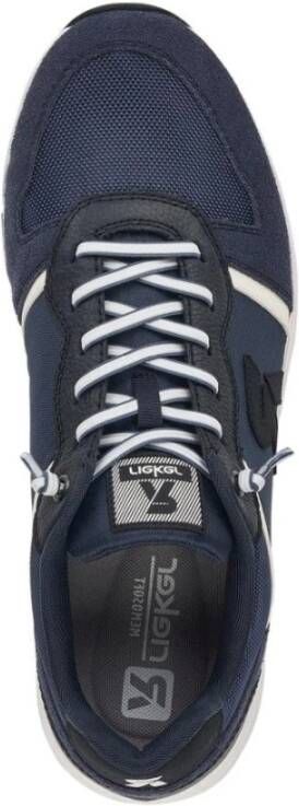 Rieker Blauwe Sneakers voor Heren Stijlvol en veelzijdig Blauw Heren