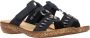 Rieker Blauwe Beaded Slipper met Klittenbandsluiting Blue - Thumbnail 6