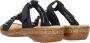 Rieker Blauwe Beaded Slipper met Klittenbandsluiting Blue - Thumbnail 7