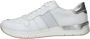 Rieker Witte Leren Sneakers met Zilveren Details White Dames - Thumbnail 10