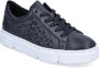 Rieker Blauwe Leren Sneakers voor Dames Blauw Dames - Thumbnail 2