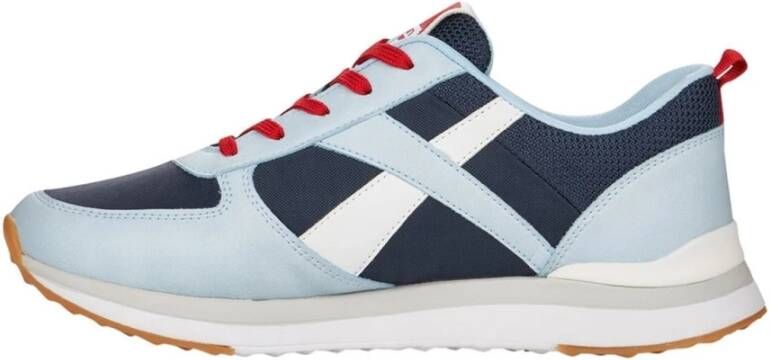 Rieker Blauwe Synthetische Sneakers voor Dames Blauw Dames