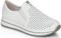 Rieker Witte Leren Sneakers voor Dames White Dames - Thumbnail 3