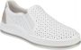 Rieker Witte leren sneakers voor vrouwen White Dames - Thumbnail 4