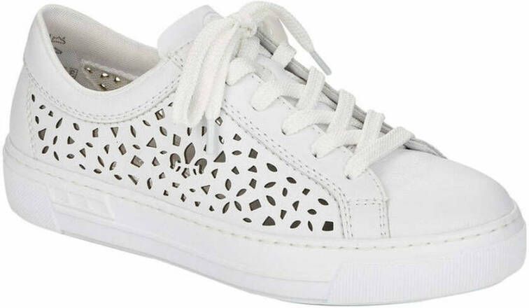 Rieker witte casual gesloten schoenen Wit Dames