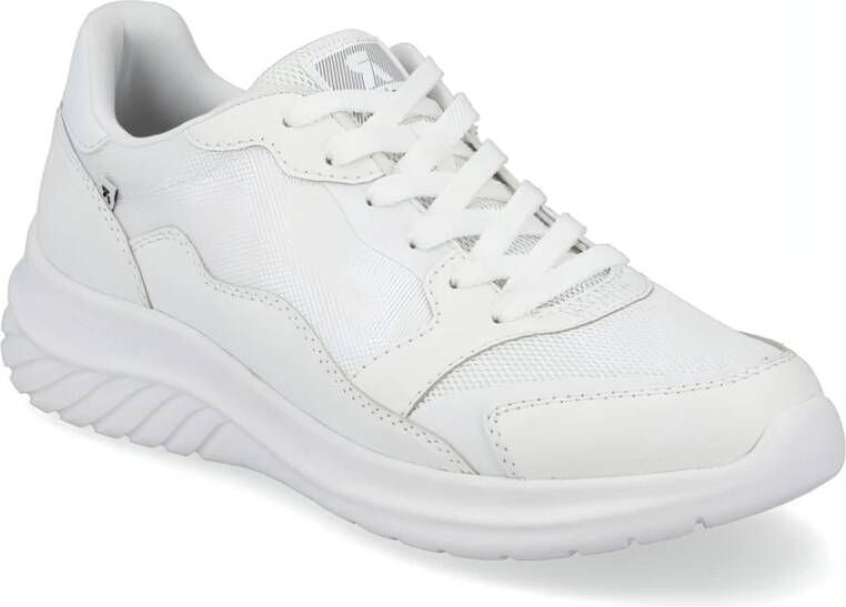 Rieker Comfortabele witte textielsneakers Wit Heren