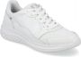 Rieker Comfortabele witte textielsneakers White Heren - Thumbnail 3