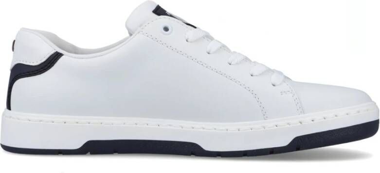 Rieker Witte leren sneakers voor heren Wit Heren