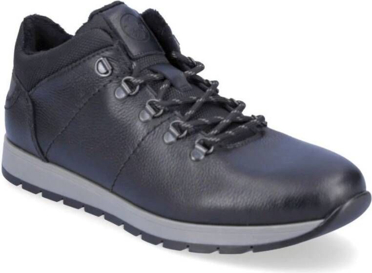 Rieker Comfortabele en stijlvolle lage herensneakers Zwart Heren