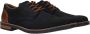 Rieker Blauwe Leren Veterschoenen met Cognac Accents Blue Heren - Thumbnail 11
