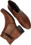 Rieker Stijlvolle cognac enkellaars met zwarte riem Bruin Dames - Thumbnail 8