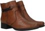 Rieker Stijlvolle cognac enkellaars met zwarte riem Bruin Dames - Thumbnail 9