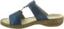 Rieker Slipper 628P9-14 Blauw Zilver Zacht Voetbed - Thumbnail 5