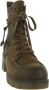 Rieker Winterlaarsjes lace-up boots ankle boots block heel with zipper - Thumbnail 5