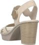 Rieker Taupe dames sleehak sandalen - Thumbnail 2