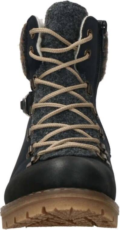 Rieker veterboot Blauw Dames