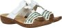 Rieker Wit Geborduurde Slipper voor Dames White Dames - Thumbnail 9