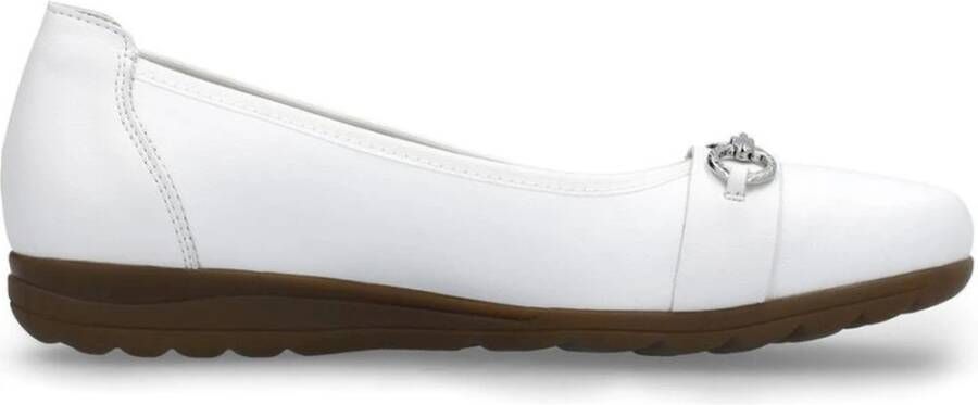 Rieker Witte Gesloten Ballerina's voor Vrouwen White Dames