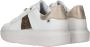 Rieker Trendy witte leren sneakers met gouden libelledetail White Dames - Thumbnail 6