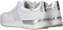 Rieker Witte Leren Sneakers met Zilveren Details White Dames - Thumbnail 13