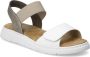 Rieker Witte Open Platte Sandalen Vrouwen Multicolor Dames - Thumbnail 3