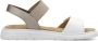 Rieker Witte Open Platte Sandalen Vrouwen Multicolor Dames - Thumbnail 6