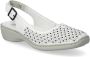 Rieker Witte platte sandalen voor vrouwen White Dames - Thumbnail 3