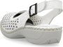 Rieker Witte platte sandalen voor vrouwen White Dames - Thumbnail 4